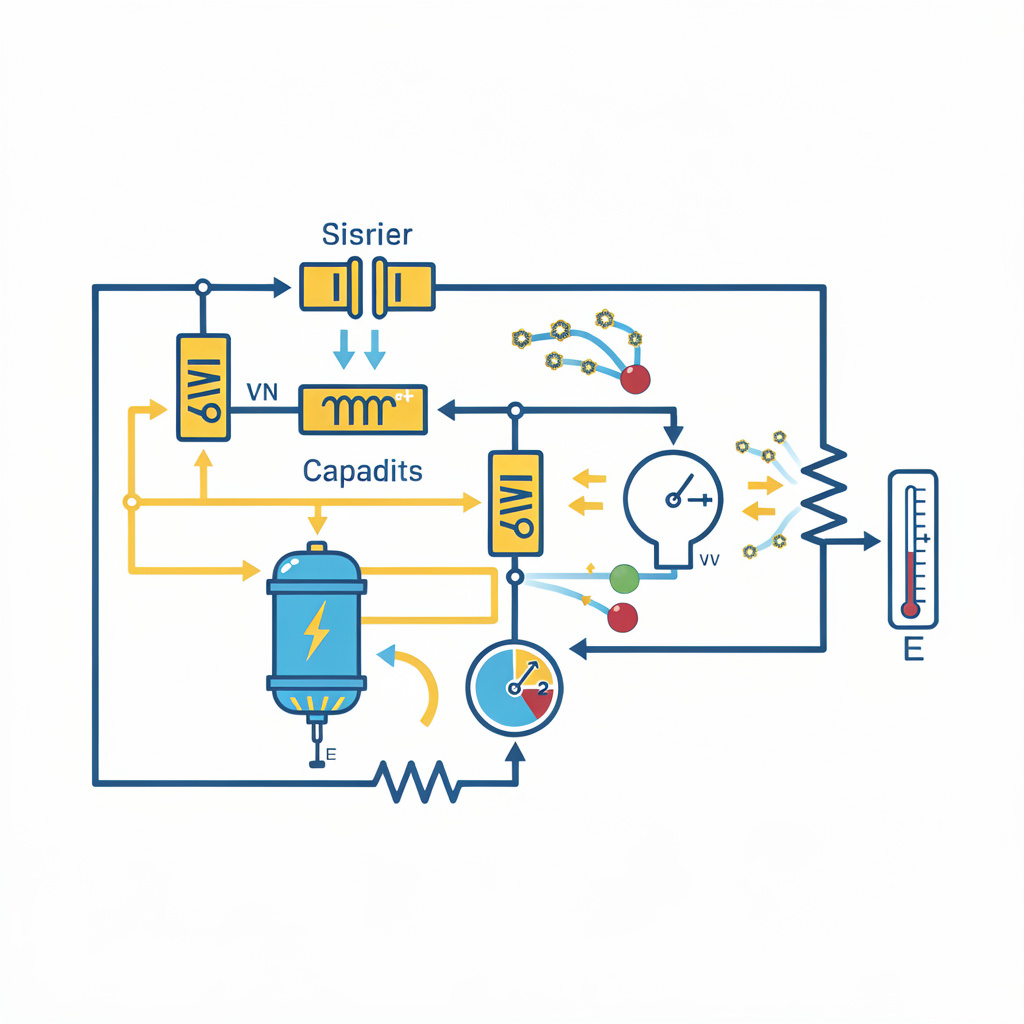 Ilustração científica de eletrodinâmica